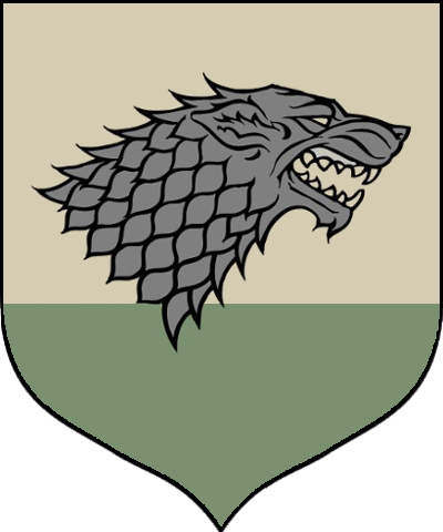 Sigil image of the House Stark showing head of a wolf